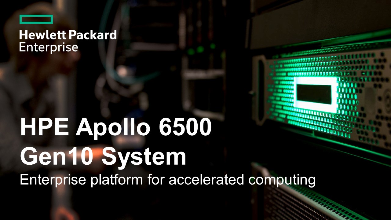 HPE Apollo 6500 Gen10 System