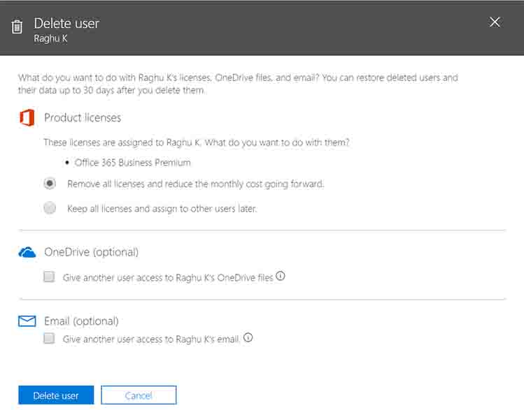 Delete a User on Microsoft 365
